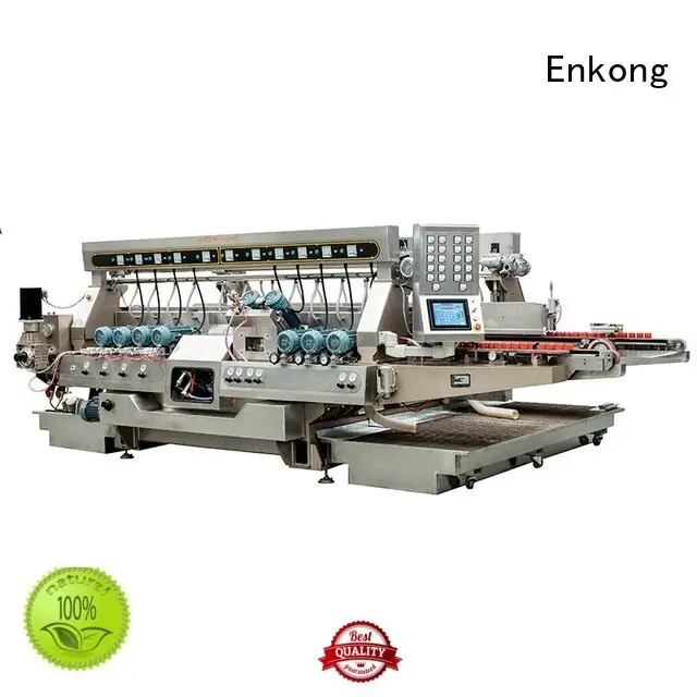 Enkong Brand edging glass round glass double edger line 1