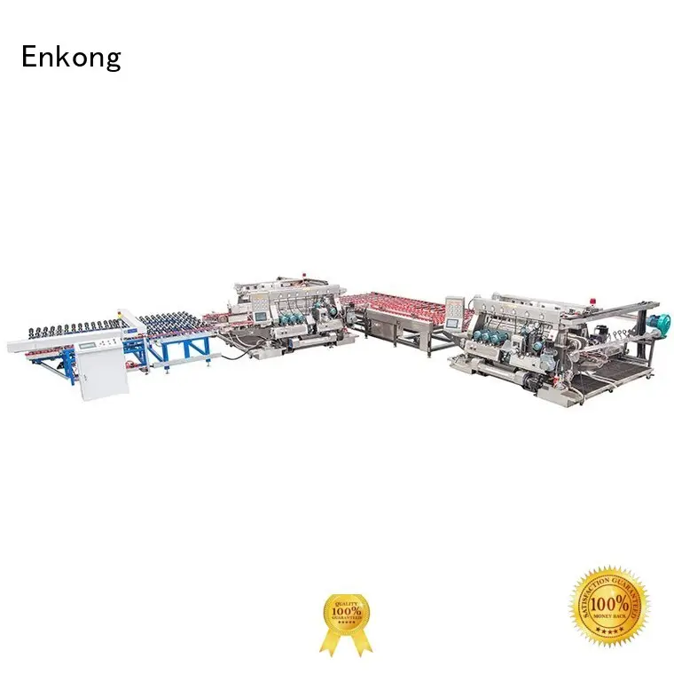 glass line straight-line production glass double edger Enkong Brand 1