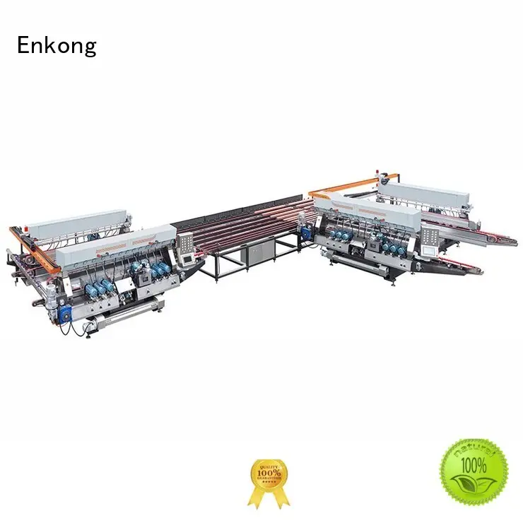 glass round production double edger line Enkong Brand 1