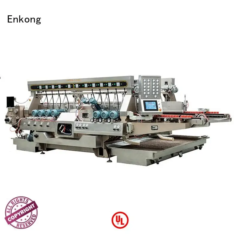 edging round glass double edger straight-line Enkong company 1