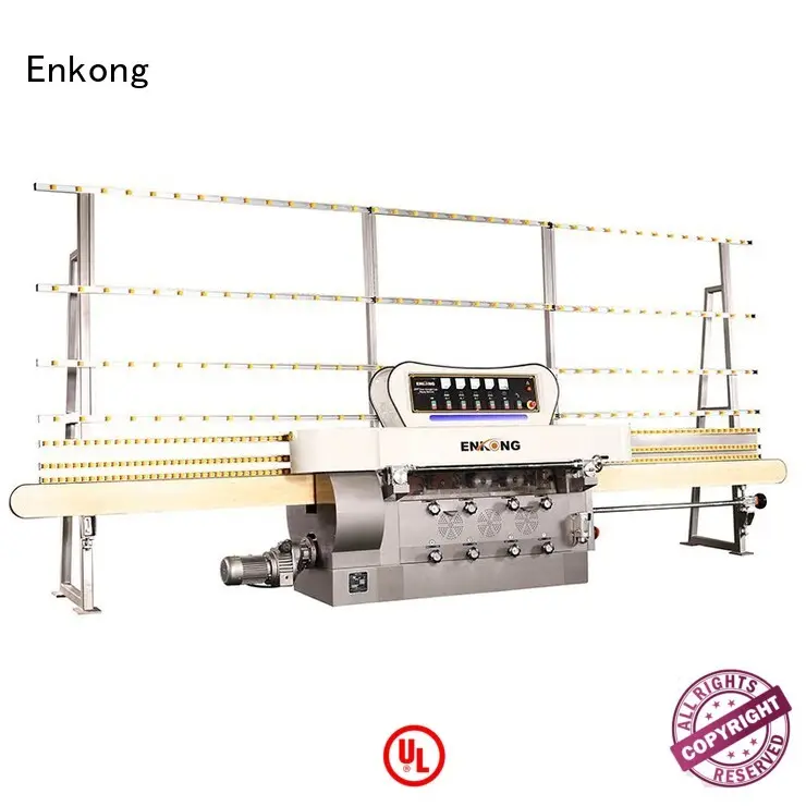 machine straight-line glass edge polishing pencil edging Enkong company 1