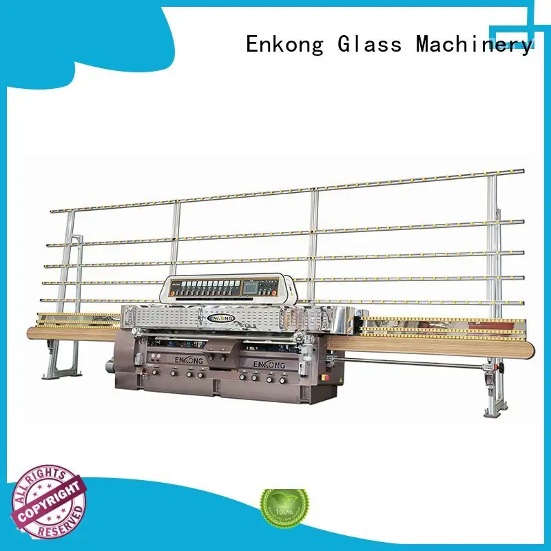 45° arrises glass straight line edging machine manufacturer for processing glass Enkong 1