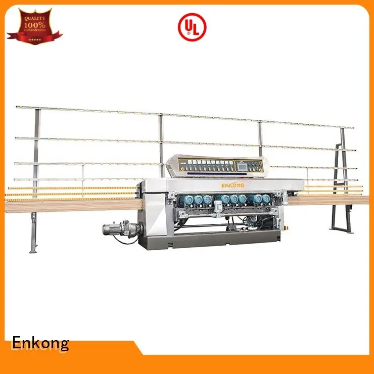 10 spindles glass straight line beveling machine series Enkong 1