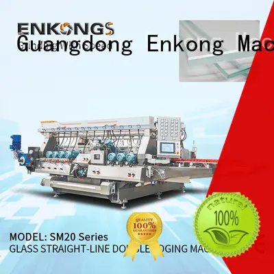 Enkong quality glass double edging machine supplier for round edge processing 1
