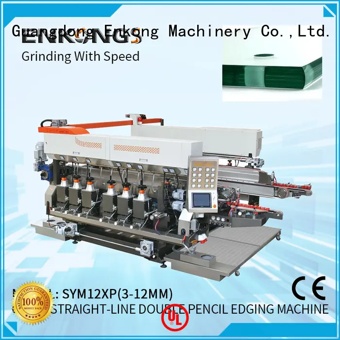 Enkong cost-effective glass double edging machine manufacturer for round edge processing 1