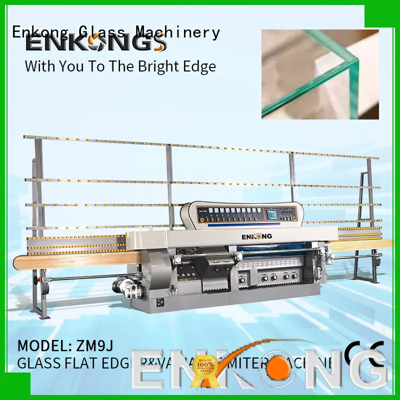 Enkong top quality glass mitering machine customized for grind 1