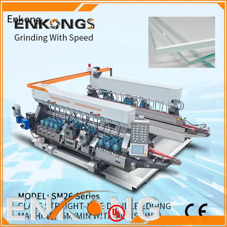 Enkong quality glass double edging machine supplier for round edge processing1 1