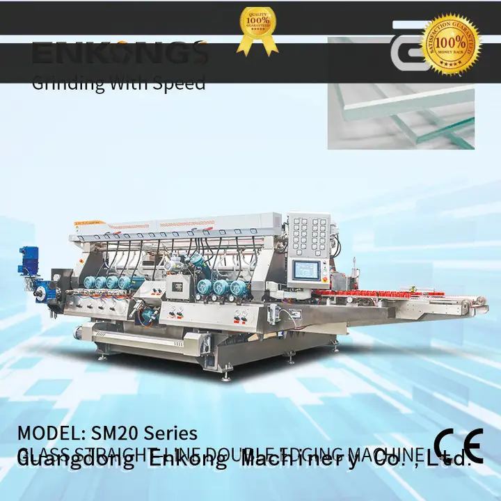 Enkong high speed glass double edging machine factory direct supply for household appliances 1