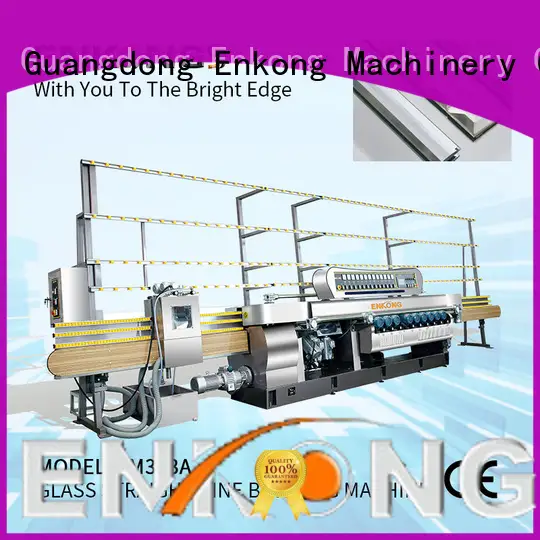 Enkong 10 spindles glass beveling machine factory direct supply for glass processing 1