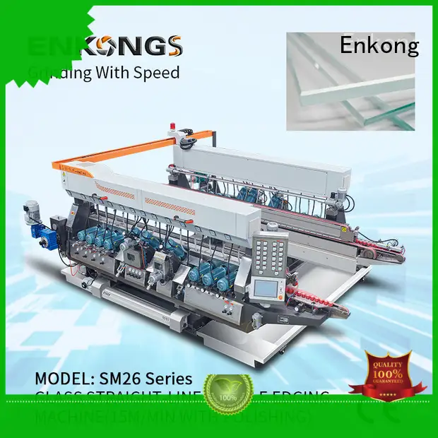 real glass double edging machine straight-line series for round edge processing 1