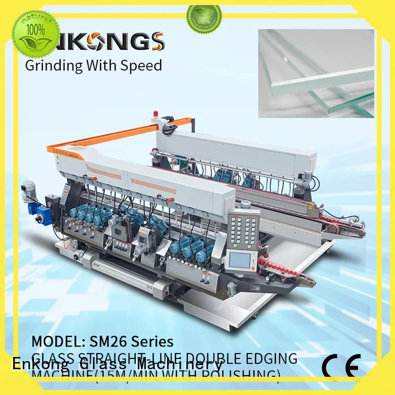 Enkong high speed glass double edging machine manufacturer for household appliances 1