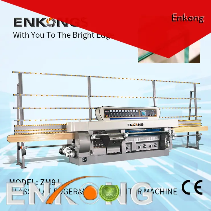 Enkong ZM9J glass mitering machine manufacturer for polish 1