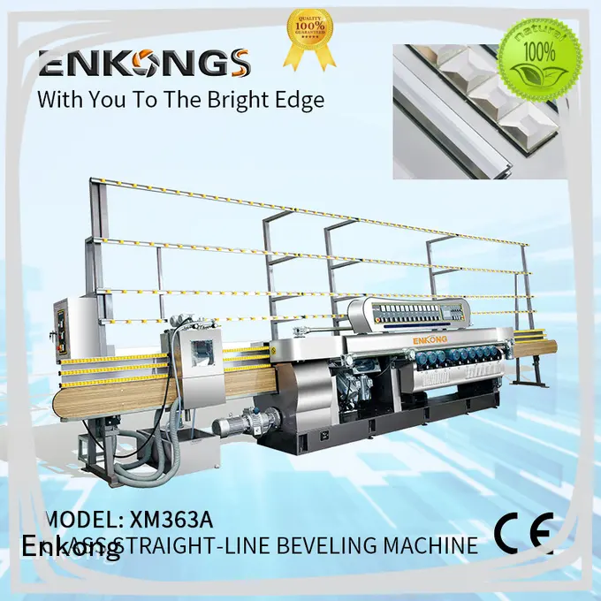 Enkong 10 spindles glass beveling machine series for polishing 1