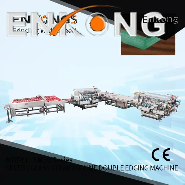 Enkong high speed glass double edging machine manufacturer for photovoltaic panel processing 1