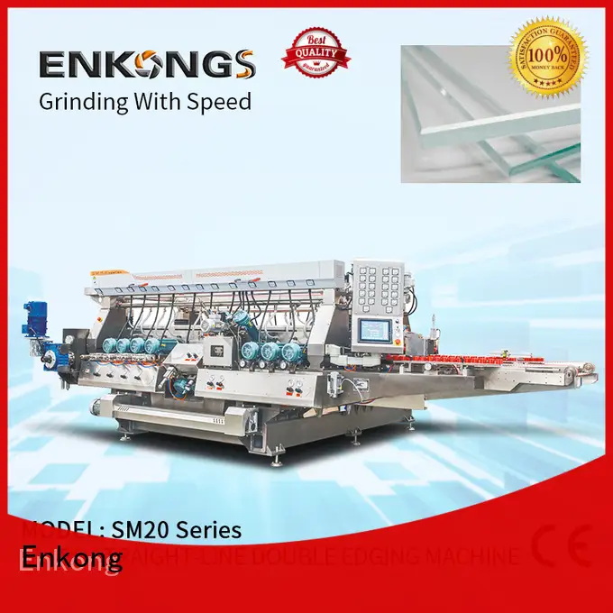 Enkong SM 26 glass double edging machine series for round edge processing 1