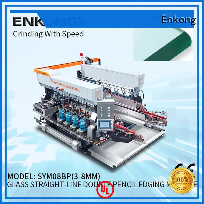Enkong cost-effective glass double edging machine manufacturer for round edge processing2 1