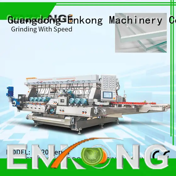 Enkong real glass double edging machine factory direct supply for round edge processing 1