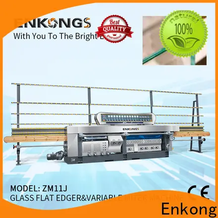 Enkong 5 adjustable spindles glass mitering machine customized for polish1 1