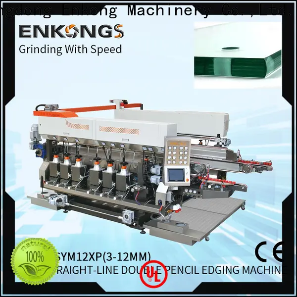 Enkong straight-line glass double edging machine supplier for photovoltaic panel processing 1