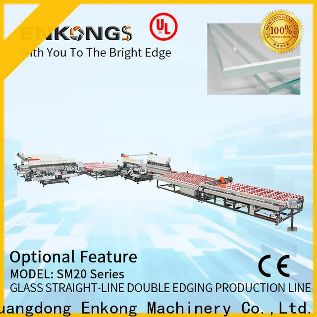 real glass double edging machine SM 20 manufacturer for round edge processing 1
