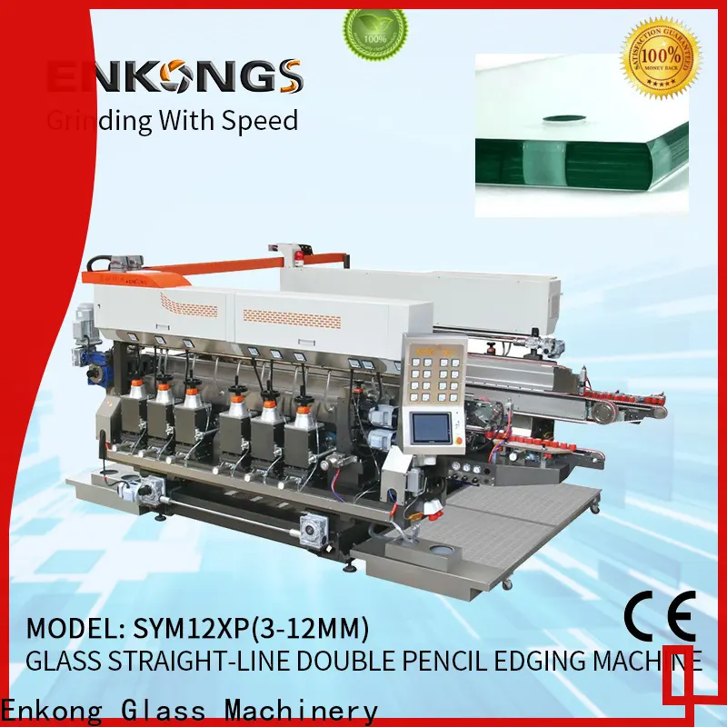 Enkong quality glass double edging machine wholesale for round edge processing1 1