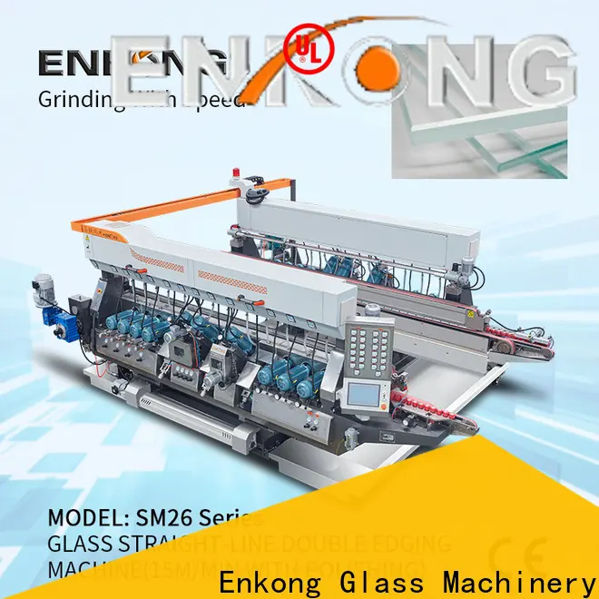 high speed glass double edging machine SM 20 supplier for round edge processing 1