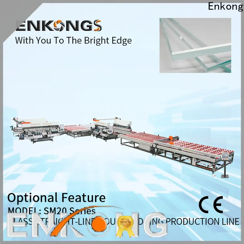 Enkong SM 10 glass double edging machine manufacturer for photovoltaic panel processing 1