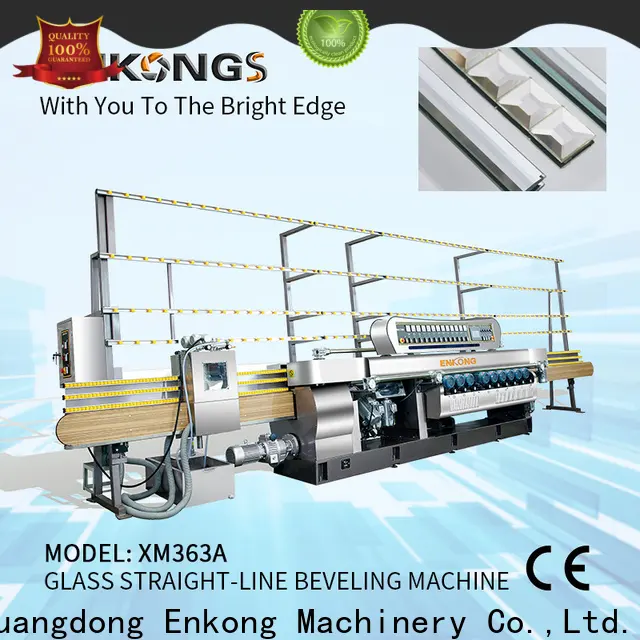 Enkong xm351a glass beveling machine for sale factory direct supply for glass processing2 1