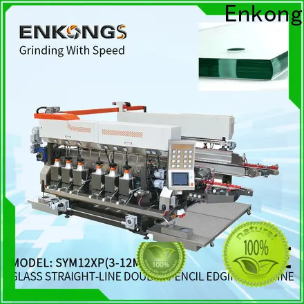 Enkong SM 12/08 glass double edging machine supplier for round edge processing 1