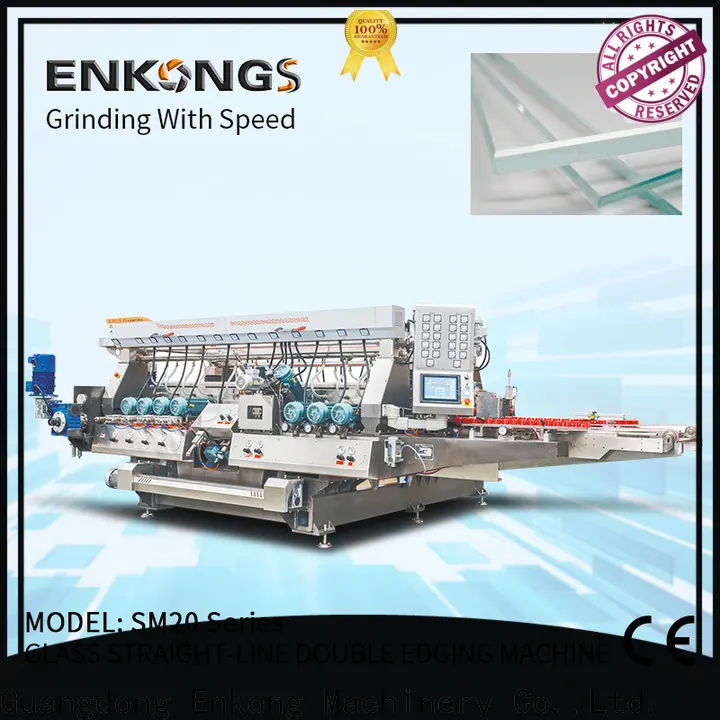 Enkong modularise design glass double edging machine wholesale for round edge processing 1