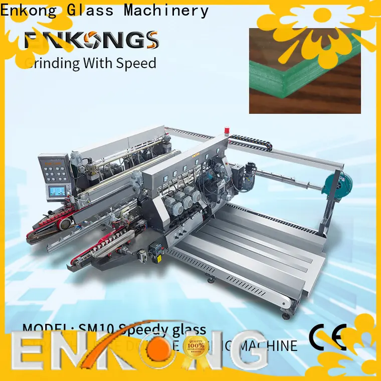 Enkong modularise design glass double edging machine manufacturer for round edge processing 1