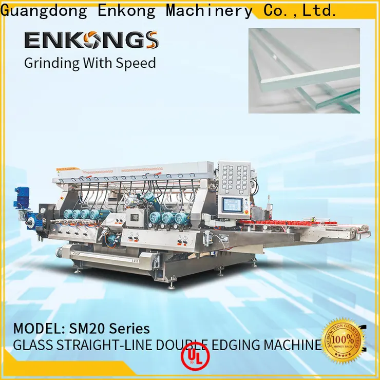 Enkong quality glass double edging machine supplier for photovoltaic panel processing2 1