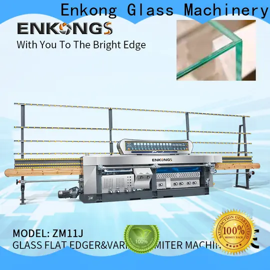 Enkong 5 adjustable spindles glass mitering machine manufacturer for polish1 1