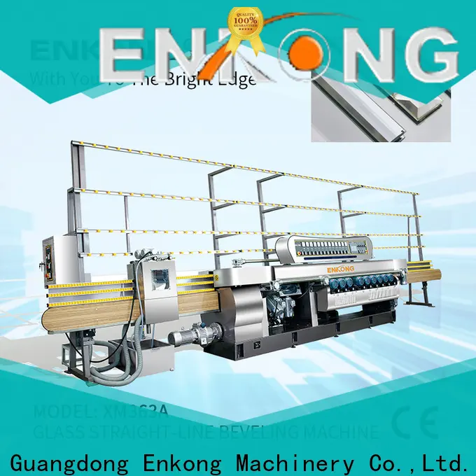 Enkong xm351a glass beveling machine for sale manufacturer for glass processing 1