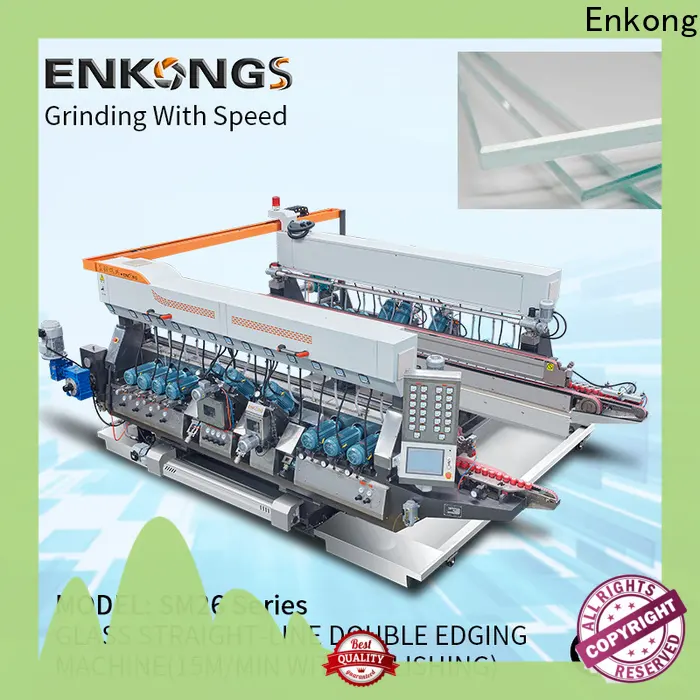 Enkong high speed glass double edging machine series for photovoltaic panel processing 1