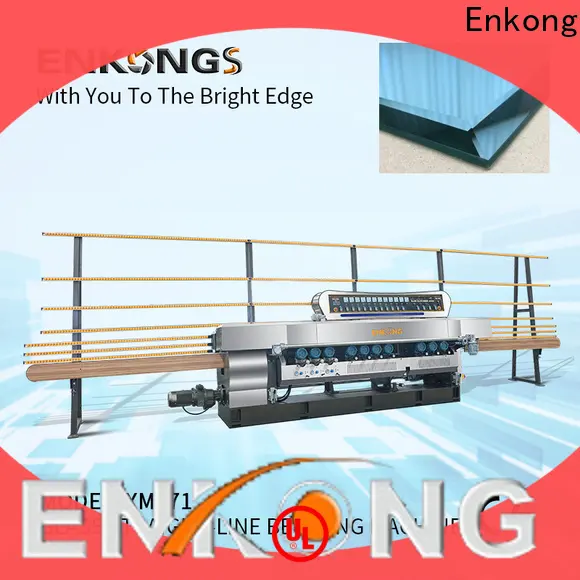 Enkong 10 spindles glass beveling machine factory direct supply for glass processing1 1
