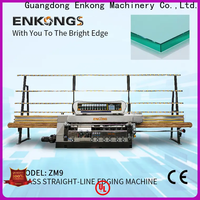 Enkong zm7y glass straight line edging machine price manufacturers for photovoltaic panel processing 1