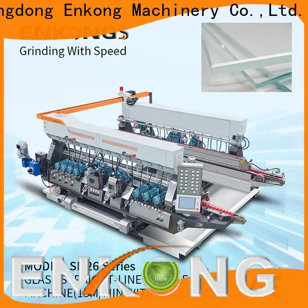 Enkong SM 22 glass double edging machine factory for round edge processing 1