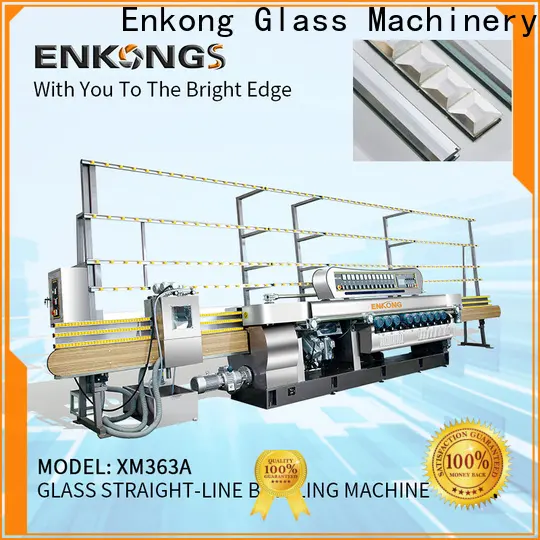 Enkong xm351 glass straight line beveling machine factory for polishing 1
