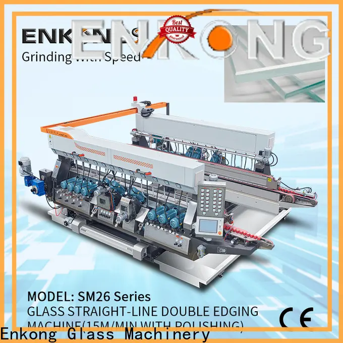 Enkong SYM08 double glass machine for business for round edge processing 1