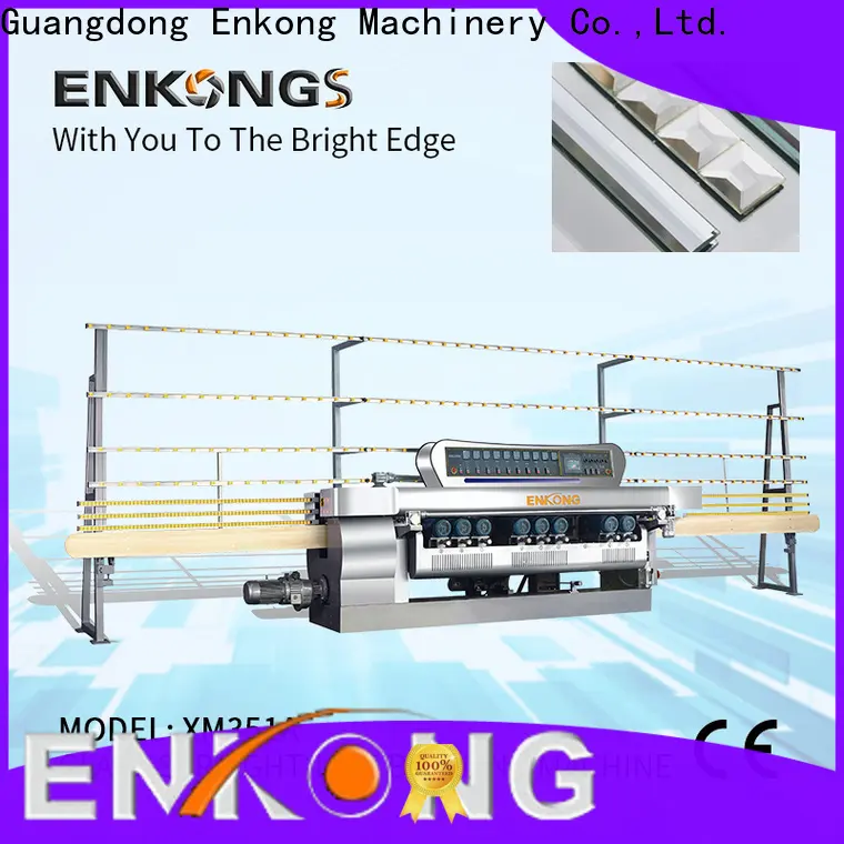 Enkong 10 spindles glass beveling machine factory for glass processing 1
