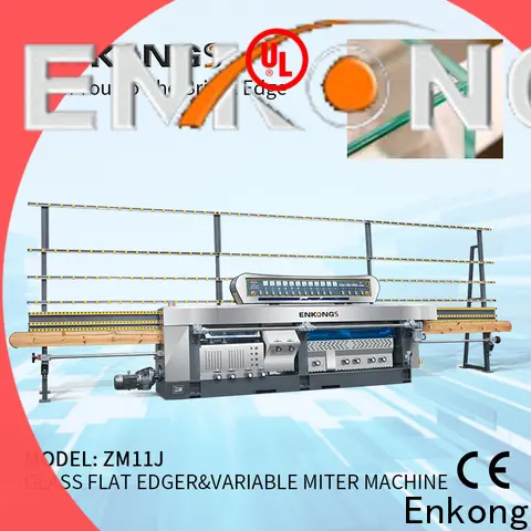 Enkong 5 adjustable spindles glass mitering machine manufacturers for round edge processing 1