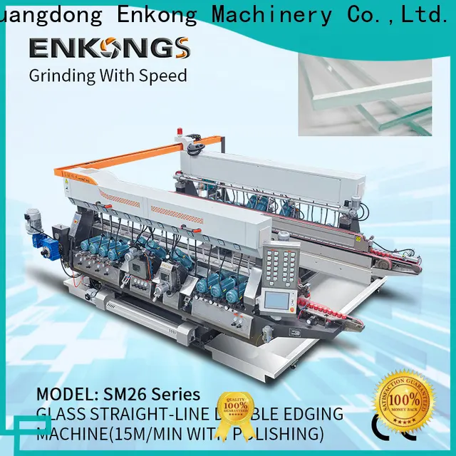 Enkong SM 26 glass double edging machine factory for photovoltaic panel processing 1