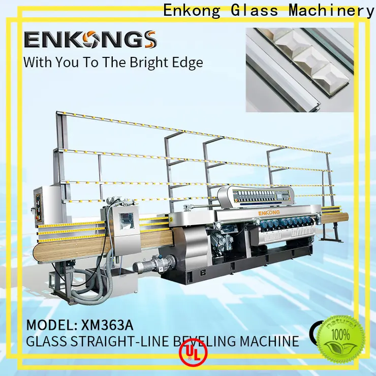 Enkong xm363a small glass beveling machine factory for glass processing 1