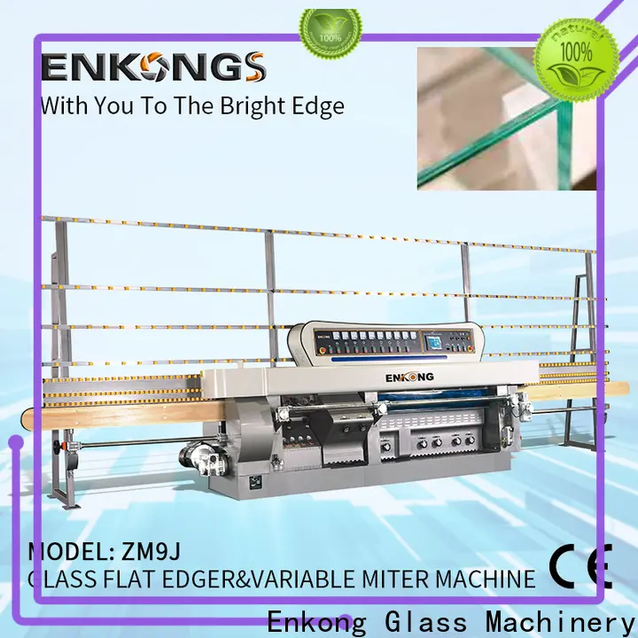 Enkong ZM9J glass mitering machine company for round edge processing 1