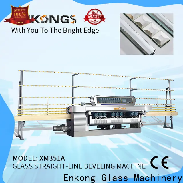 Enkong xm351 glass beveling machine price company for glass processing 1