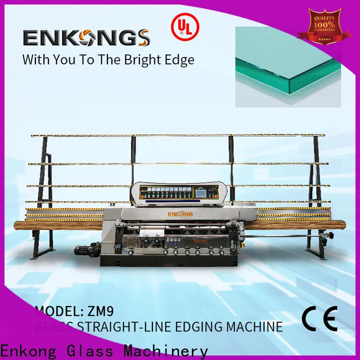Enkong zm9 glass straight line edging machine price manufacturers for household appliances 1