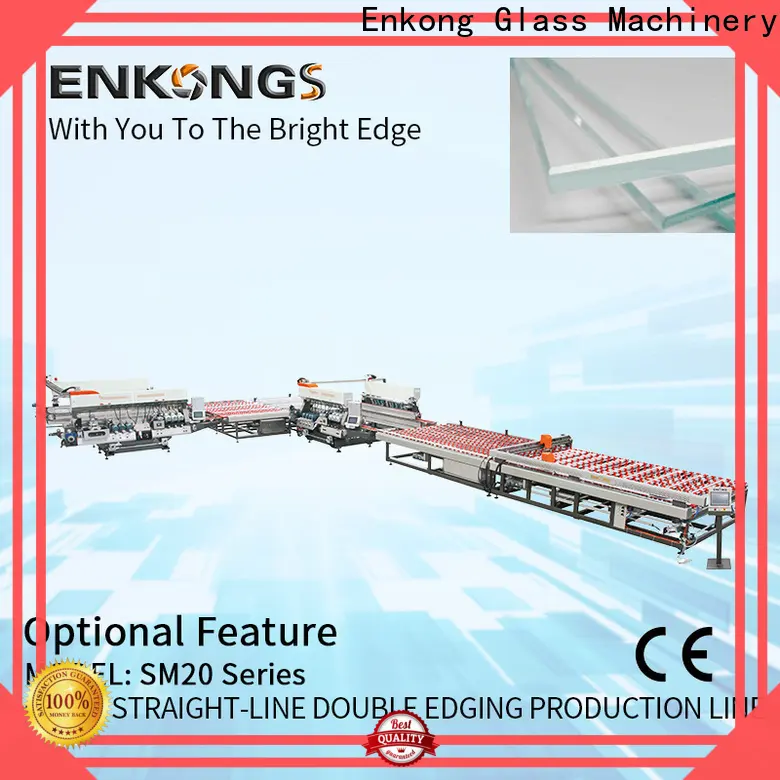 Enkong New glass double edger machine factory for round edge processing 1