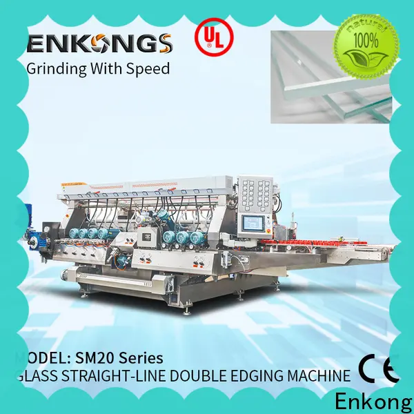 Enkong Custom glass double edging machine supply for photovoltaic panel processing 1
