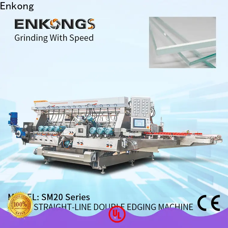 Enkong New glass double edger for business for round edge processing 1